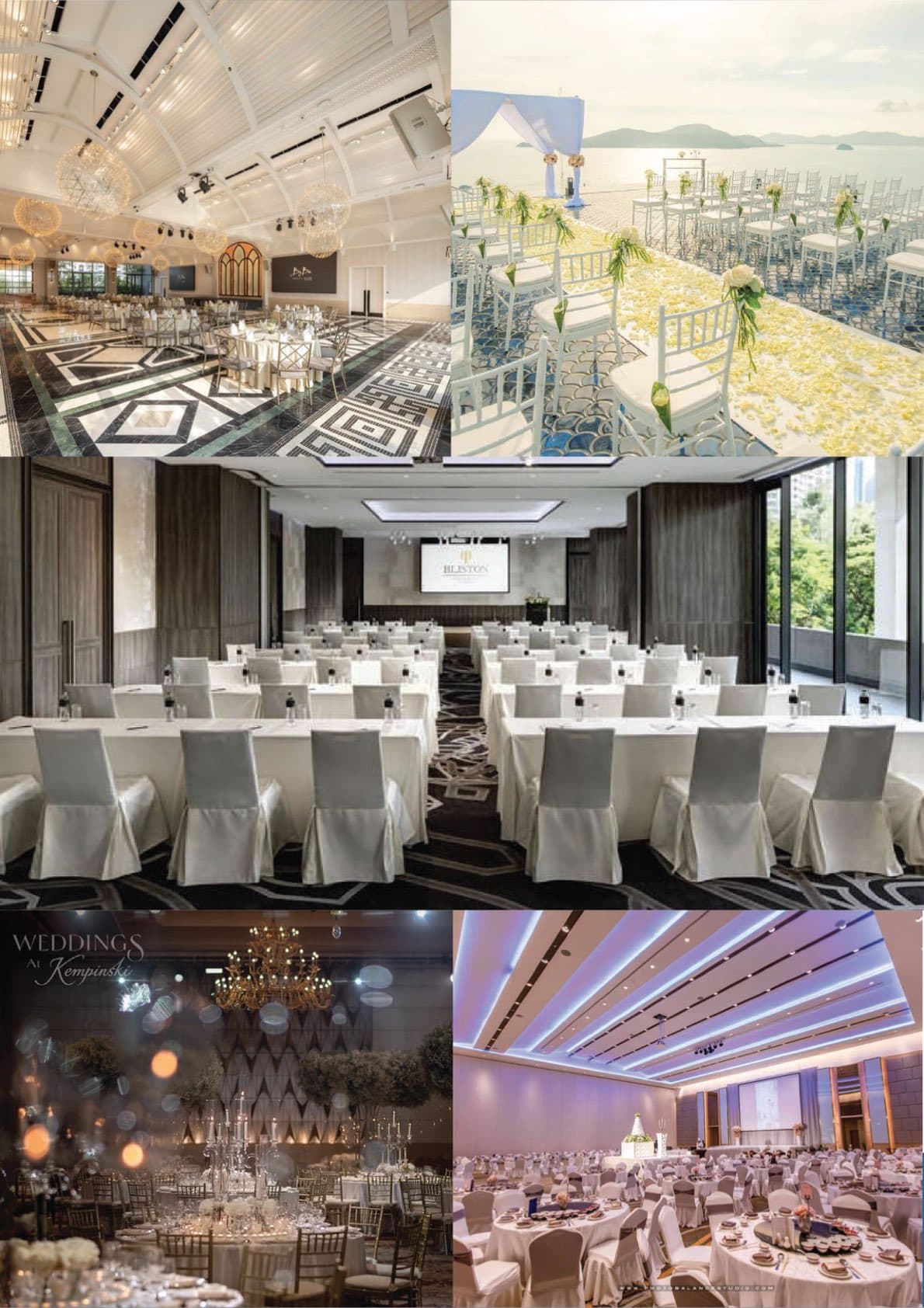 Delivered banquet installations